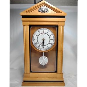 Seth Thomas Westminster Ave Maria Table Mantel 2 Chime Clock 17 x 8 x 4 Working